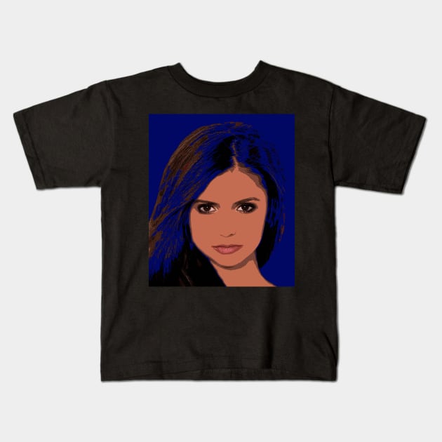 nina dobrev Kids T-Shirt by oryan80